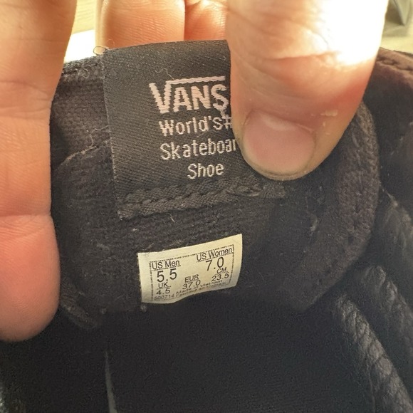 vans SK8 HI womens size 7 shoes black athletic skate sneakers - Picture 8 of 9